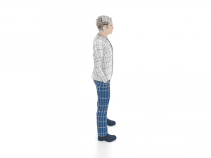 low poly casual man Modelo 3D