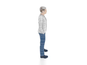 low poly casual man 3D Model