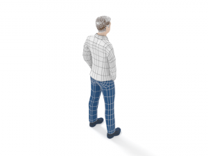 low poly casual man Modelo 3D