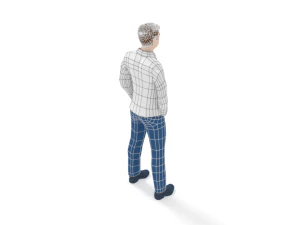low poly casual man 3D Model
