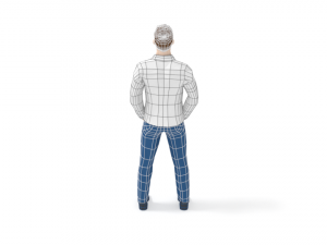 low poly casual man Modelo 3D