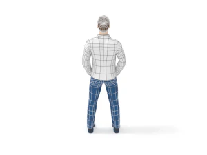 low poly casual man 3D Model
