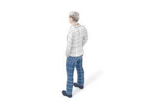 low poly casual man 3D Model