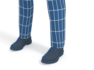 low poly casual man Modelo 3D