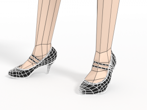 low poly buisness woman 3D Model