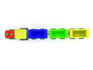 low poly cartoon train toy Modelo 3D