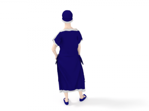 low poly retro woman 3D Модель