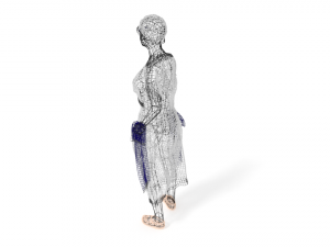 low poly retro woman 3D Модель