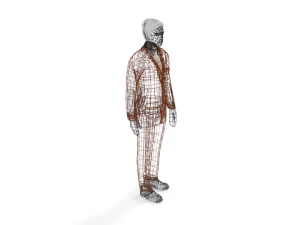 low poly buisness man 3D Model