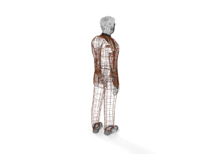 low poly buisness man 3D Model