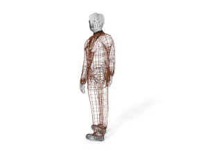 low poly buisness man 3D Model