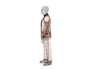 low poly buisness man 3D Model