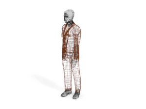 low poly buisness man 3D Model