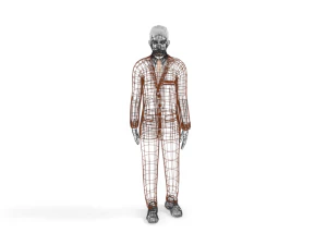 low poly buisness man 3D Model