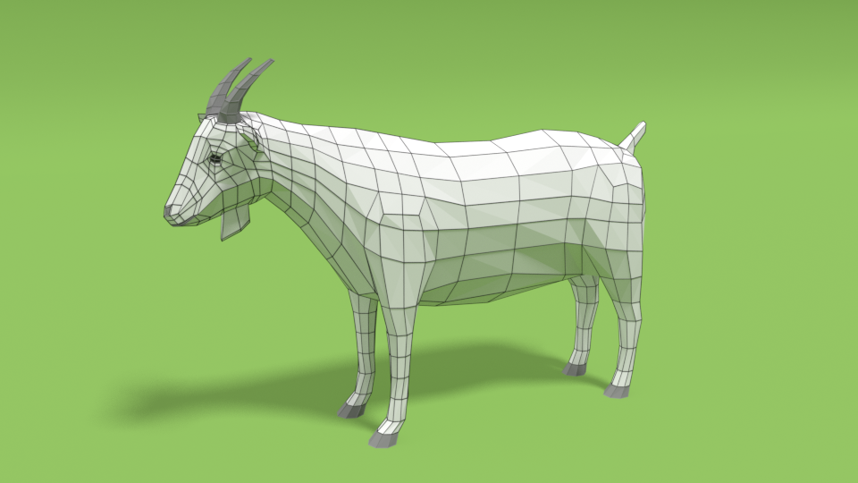 Corça CAD 3D model - Baixar Animais no