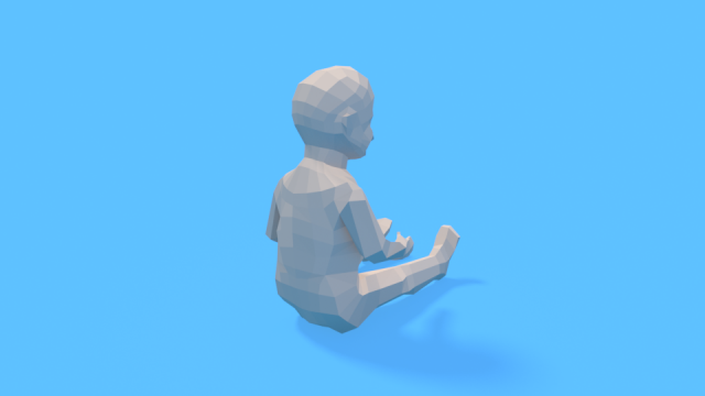 Baby shop sitting low