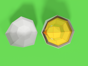 low poly cartoon chick 3D Model