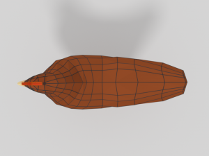 low poly cartoon chicken 3D Модель