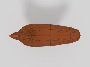 low poly cartoon chicken 3D Model