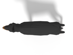 low poly cartoon doberman 3D 모델