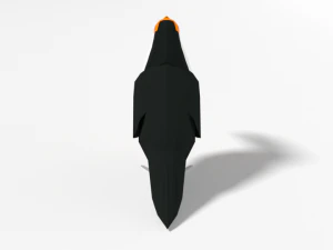 low poly cartoon toucan bird 3D Model