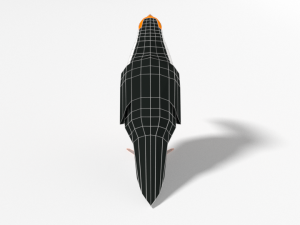 low poly cartoon toucan bird 3D Model