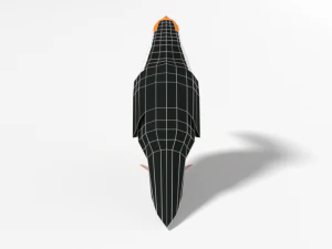 low poly cartoon toucan bird 3D Model