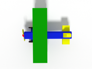 low poly cartoon biplane toy Modello 3D