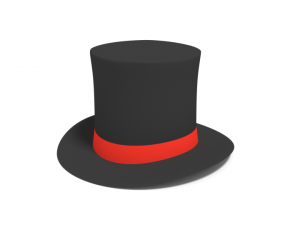 cartoon top hat 3D Model