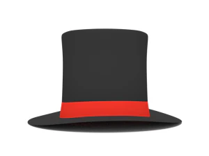 cartoon top hat 3D Model