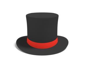cartoon top hat 3D 模型