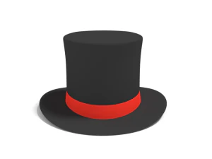 cartoon top hat 3D Model