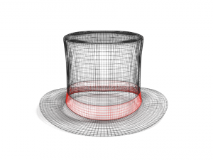 cartoon top hat 3D 模型
