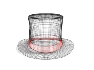 cartoon top hat 3D Model