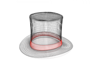 cartoon top hat 3D 模型