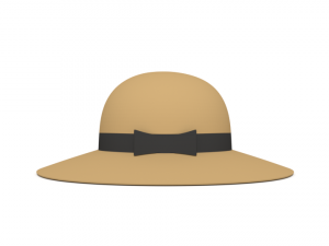 cartoon woman hat Modelo 3D