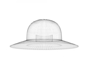 cartoon woman hat Modelo 3D