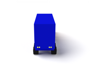 low poly cartoon truck toy 3D Model