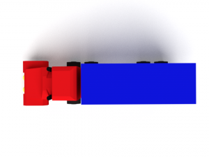 low poly cartoon truck toy 3D Model