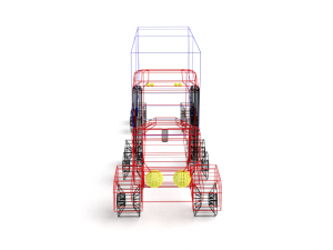 low poly cartoon truck toy 3D Model