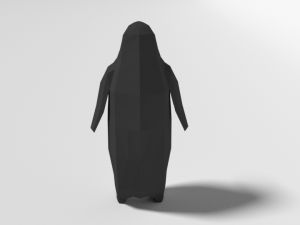 low poly cartoon penguin 3D 모델