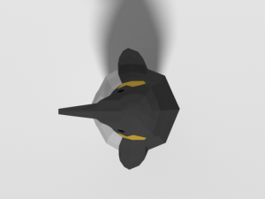 low poly cartoon penguin 3D 모델