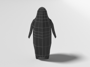 low poly cartoon penguin 3D 모델