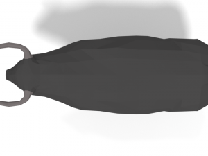 low poly cartoon bull 3D Model