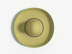 cartoon mexican sombrero hat 3D Model