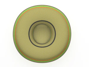 cartoon mexican sombrero hat 3D Model