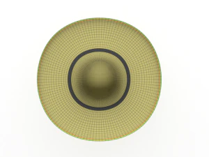 cartoon mexican sombrero hat 3D Model
