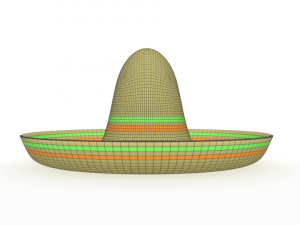 cartoon mexican sombrero hat 3Dモデル