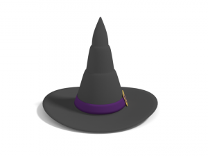 cartoon witch hat 3D-Modell