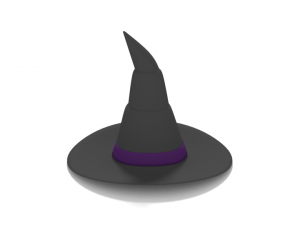 cartoon witch hat 3D-Modell